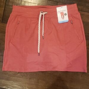Soft Skort in Coral by Members Mark Large